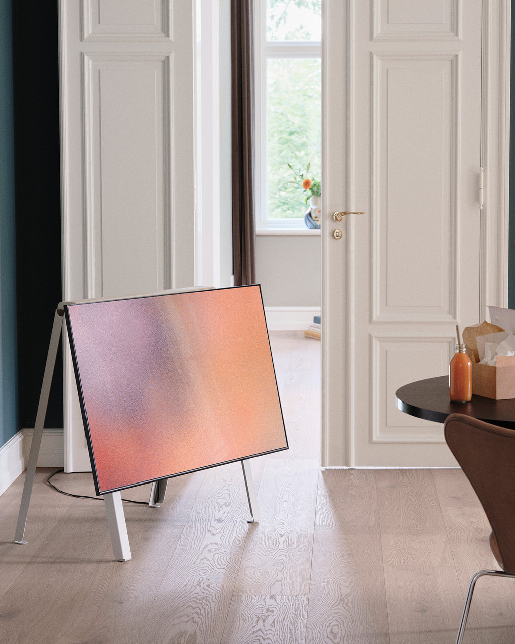 Pedestal A-frame Stand TV Stands 003 Mushroom