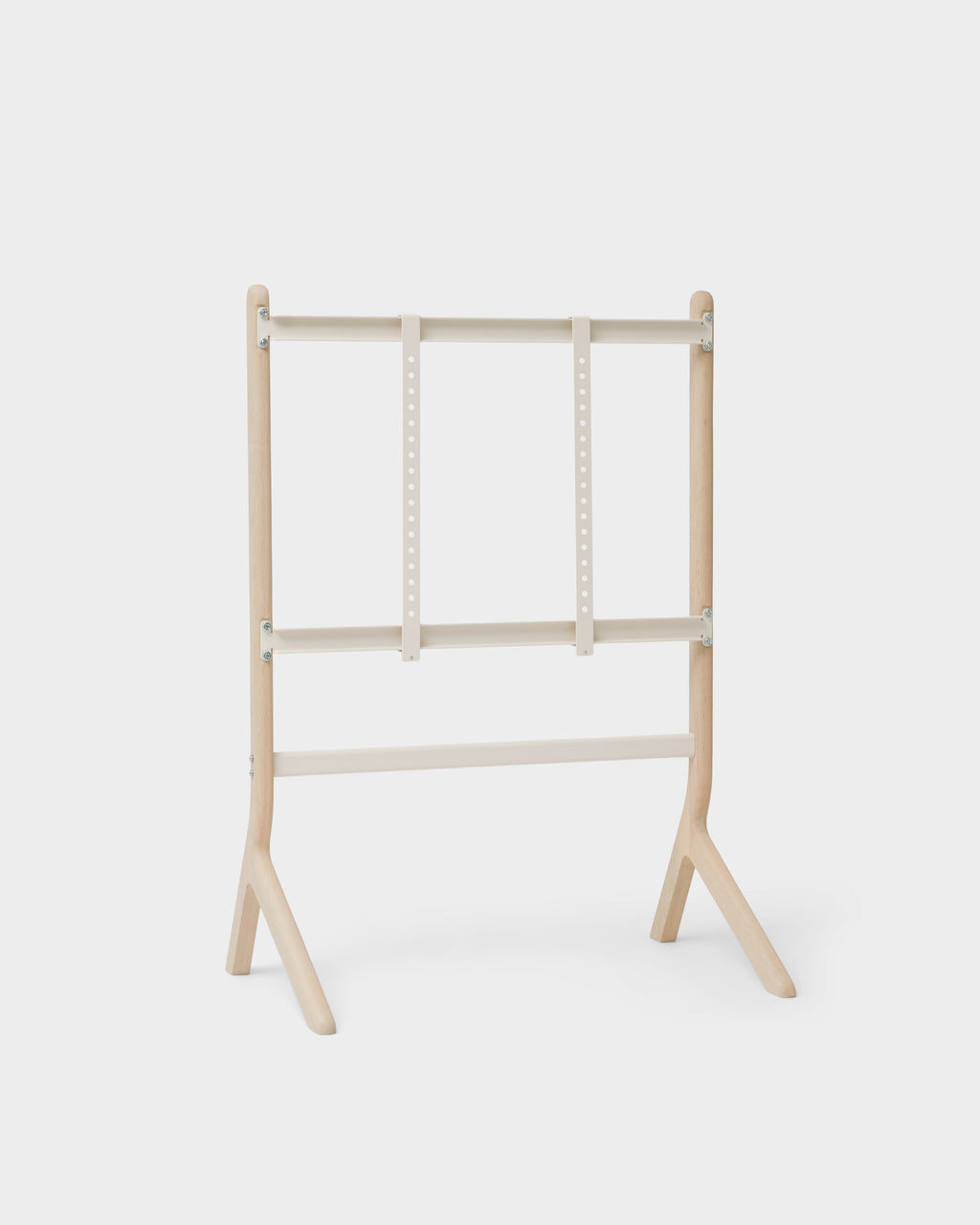 Pedestal Hopper TV Stands 012 Light Oak