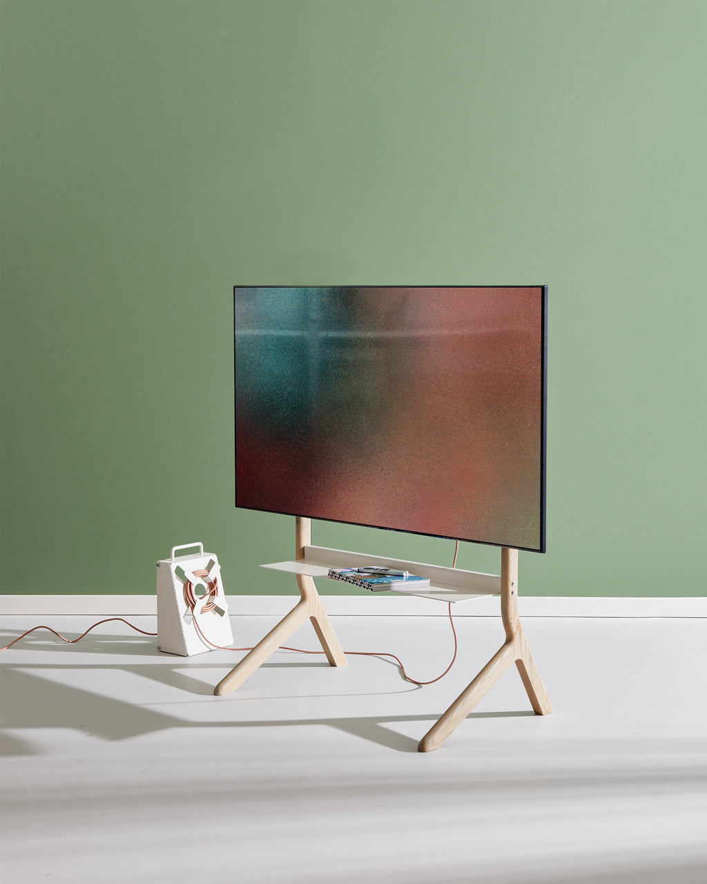 Pedestal Hopper Shelf Shelves 001 Charcoal