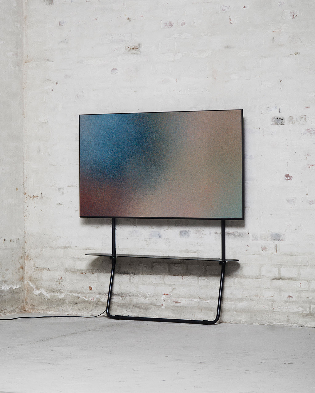 Pedestal Lean TV Stands 001 Charcoal