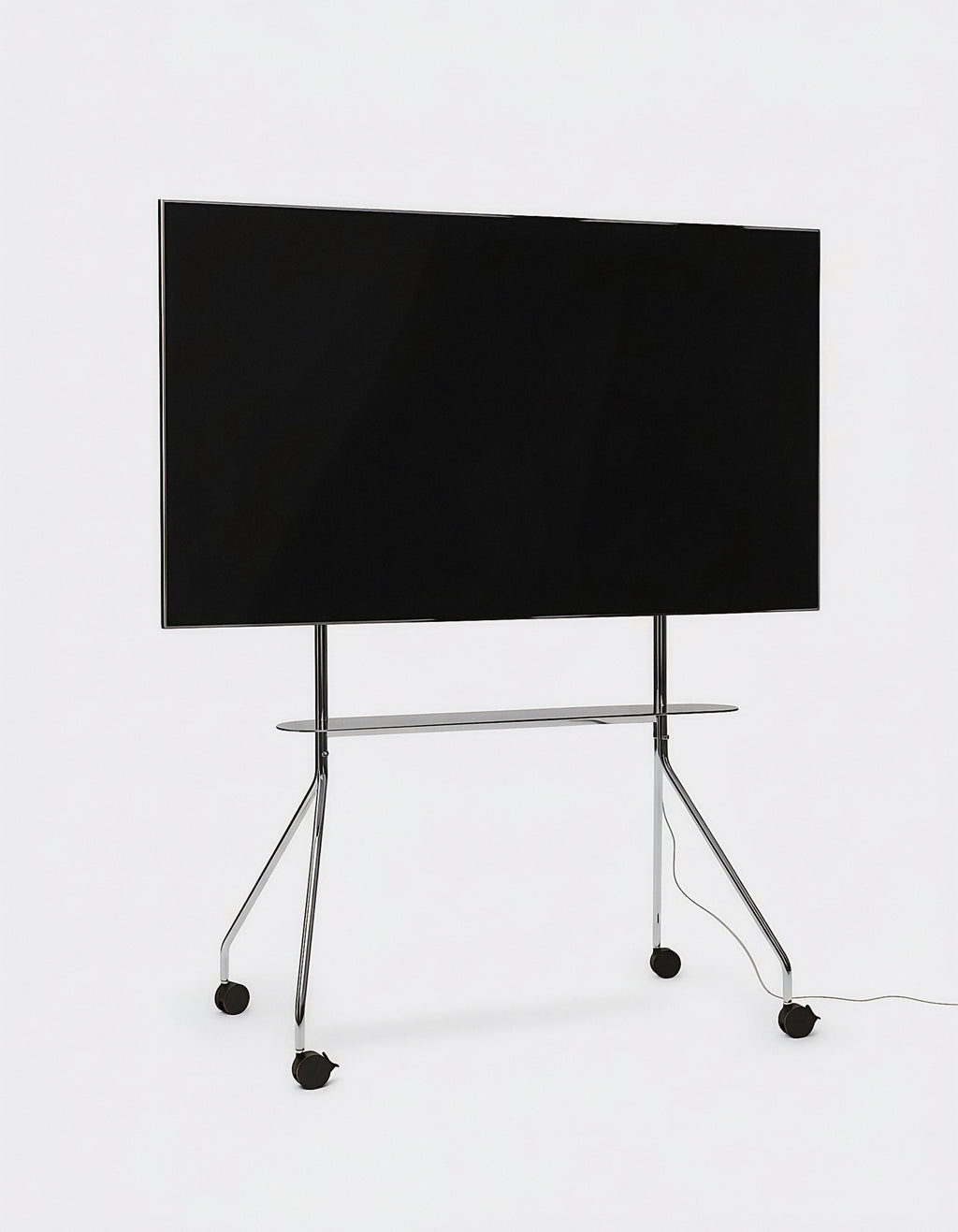 Pedestal Moon PRO TV Stands 020 Chrome