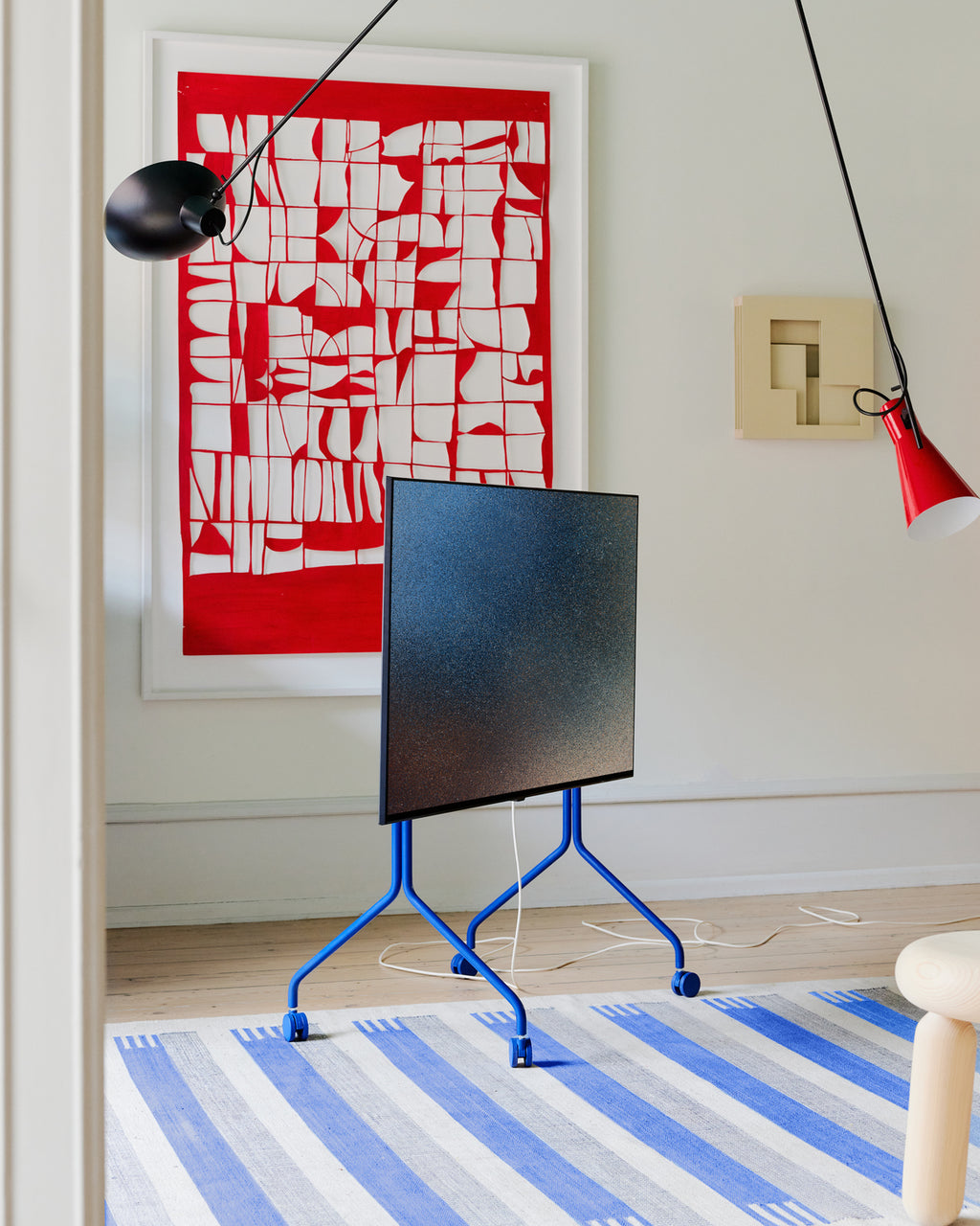 Pedestal Moon Rollin' Stands W/ Wheels 006 Ultra Marine