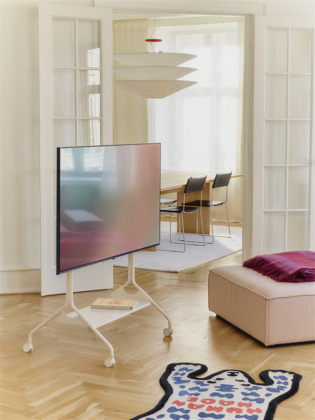 Pedestal Moon Rollin' Tall Stands W/ Wheels 007 Pearl