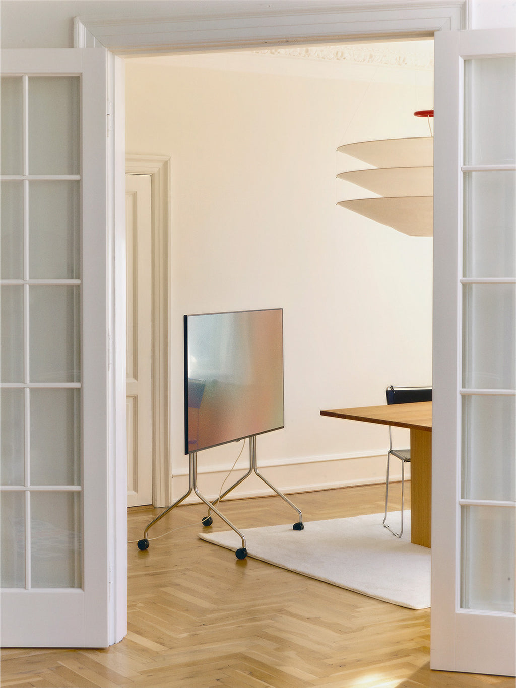 Pedestal Moon Rollin' Tall Stands W/ Wheels 020 Chrome