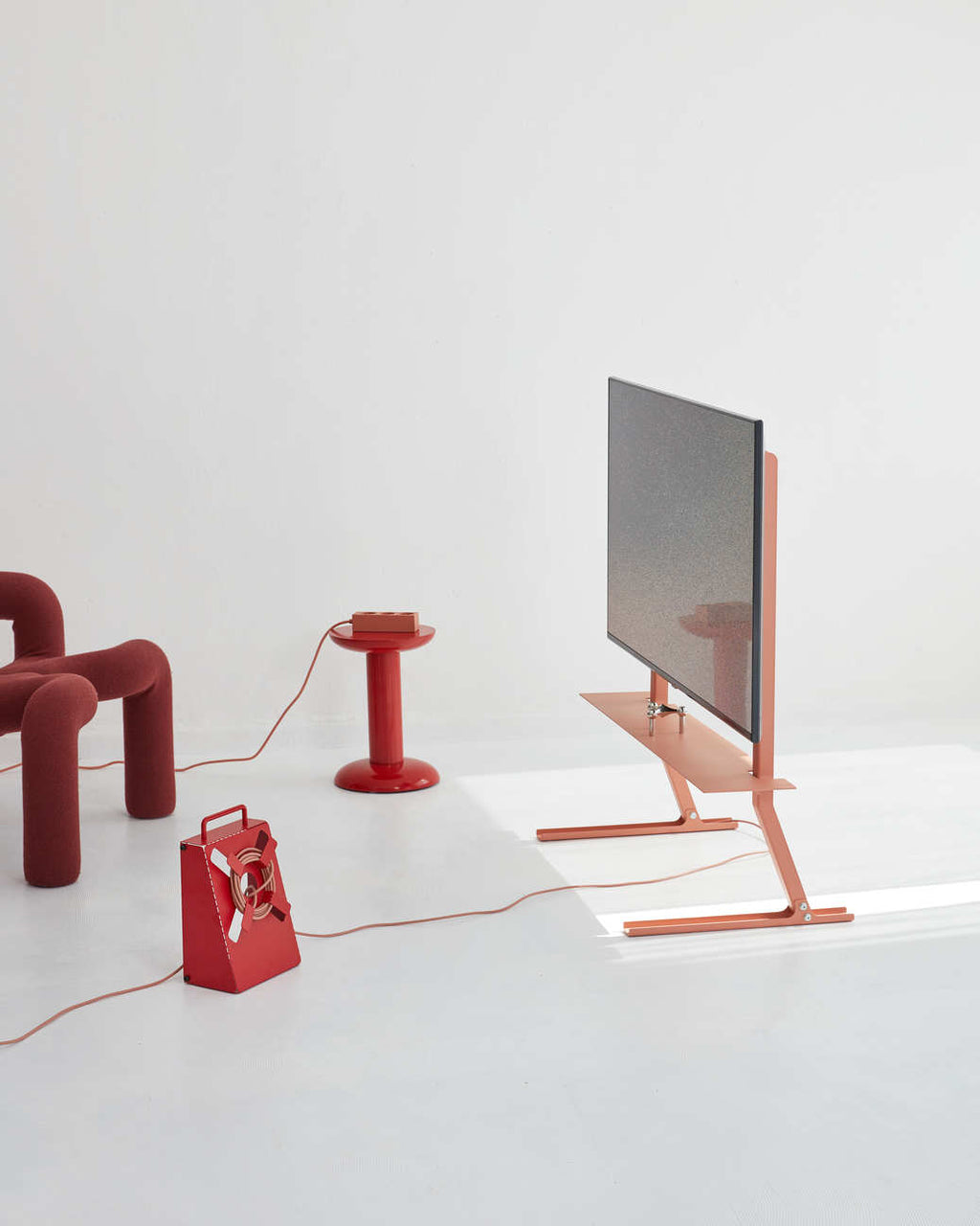 Pedestal Plate Shelf Shelves 005 Dusty Rose