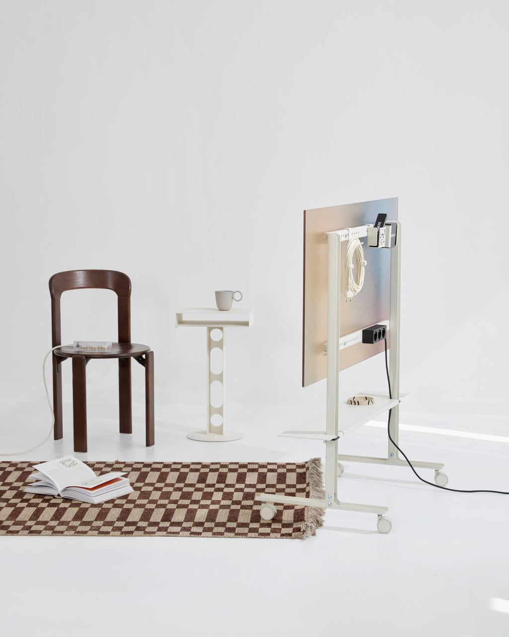 Pedestal Plate Shelf Shelves 007 Pearl