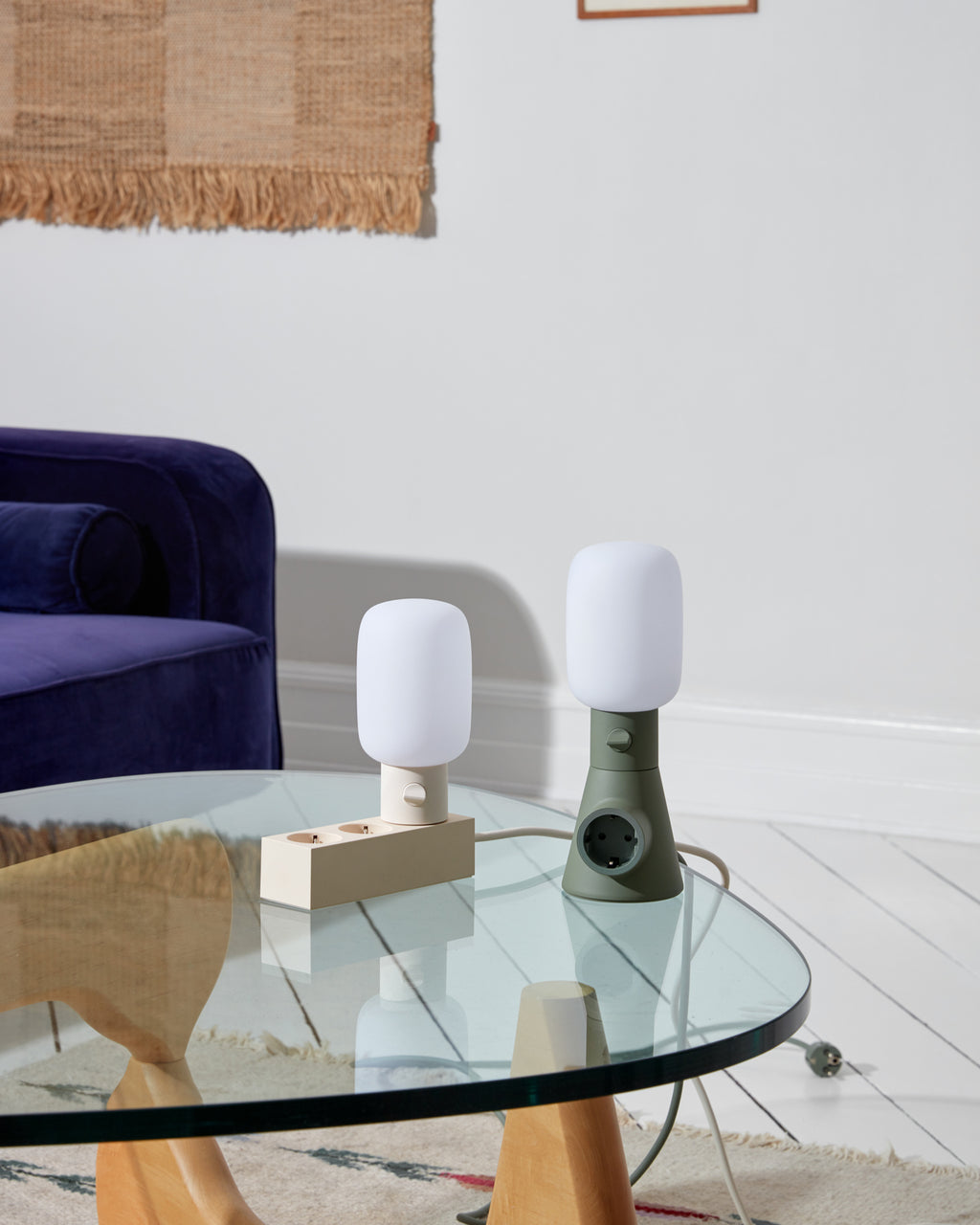 Pedestal Plug-in Lamp Lighting 007 Pearl