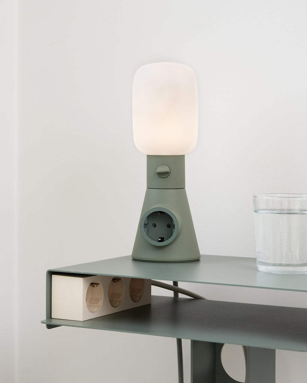 Pedestal Plug-in Lamp Lighting 019 Mossy Green