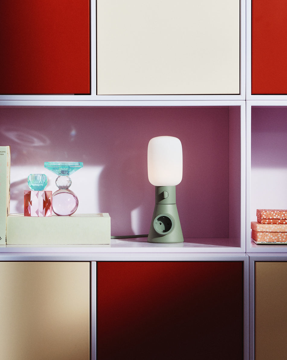 Pedestal Plug-in Lamp Lighting 019 Mossy Green