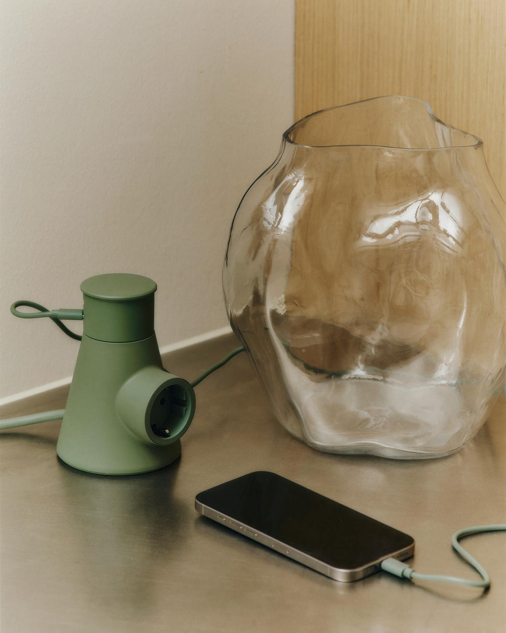 Pedestal Power Adapter Cables 019 Mossy Green