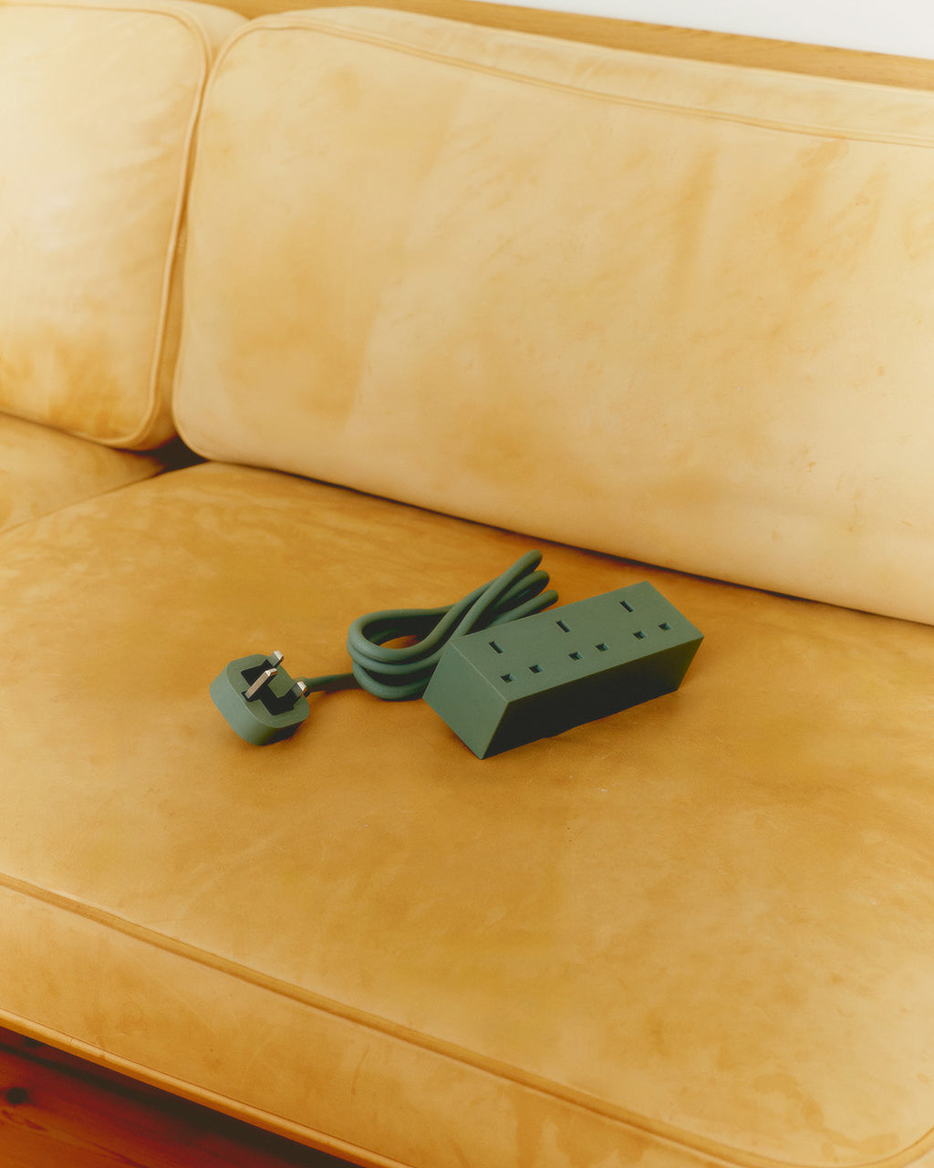 Pedestal Power Bar 2 metres UK Power Bar 019 Mossy Green