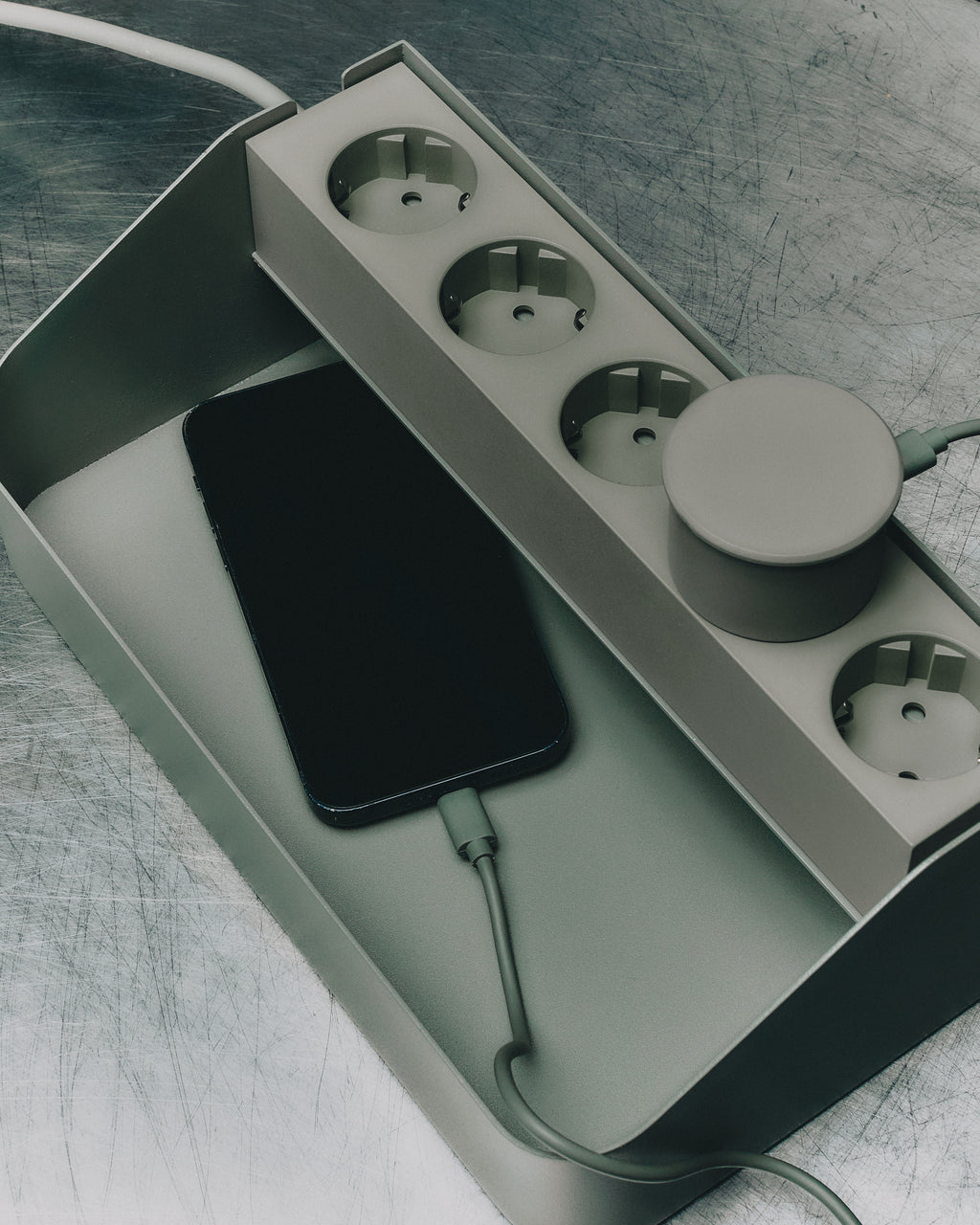 Pedestal Power Tray Power Accessories 019 Mossy Green