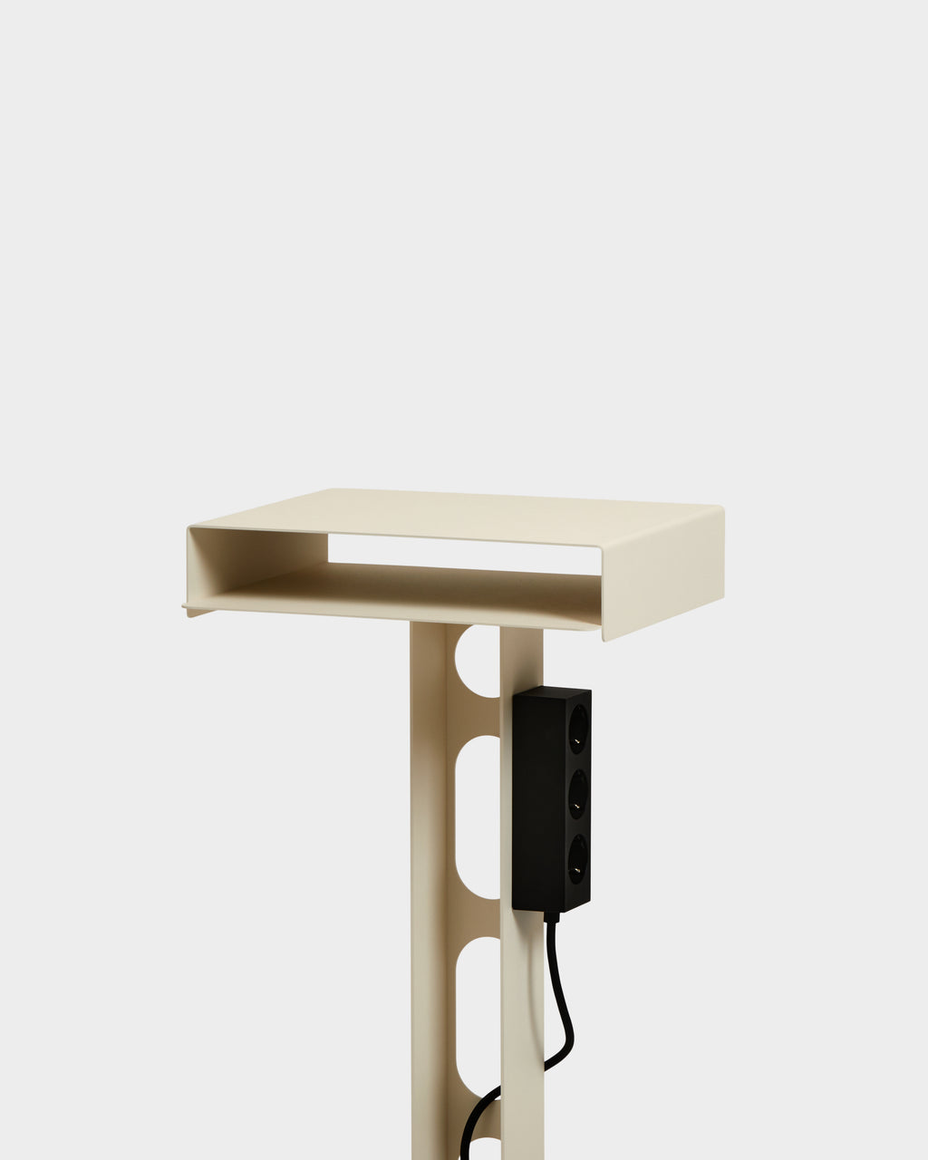 Pedestal Sidekick Table Power Accessories 007 Pearl
