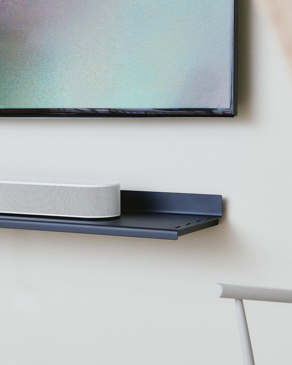 Pedestal Soundbar Shelf 100 Shelves 001/001 Charcoal Charcoal