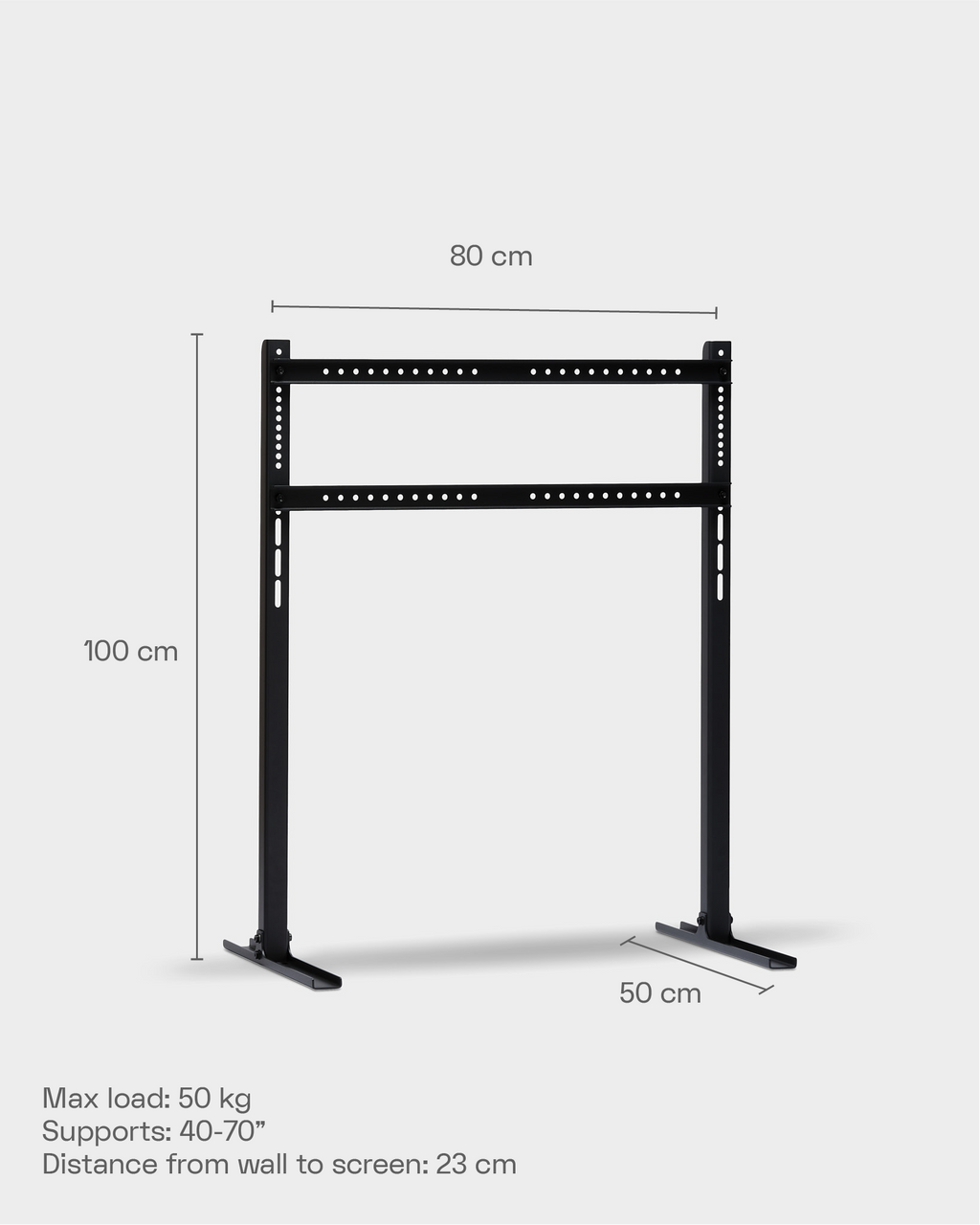 Pedestal Straight Tall Stand TV Stands 003 Mushroom