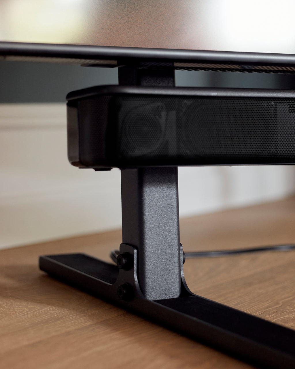 Pedestal Tilted Stand TV Stands 001 Charcoal